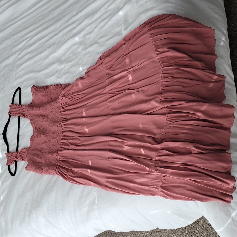 Aerie Ruffle Midi Dress